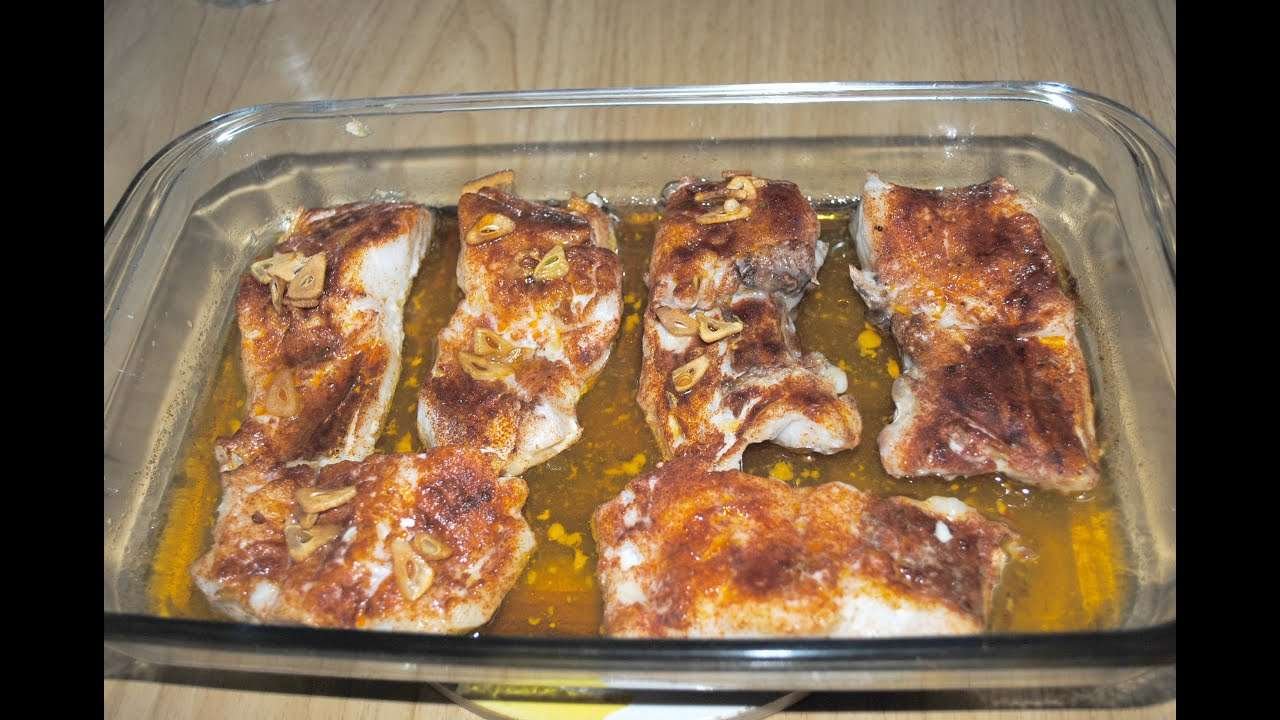 Baked cod with paprika