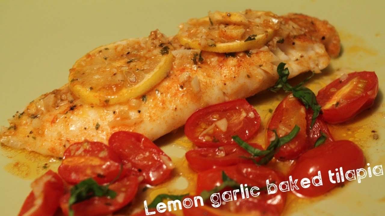 Tasty Baked lemon garlic butter tilapia recipe