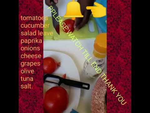 How to make olive and paprika salad