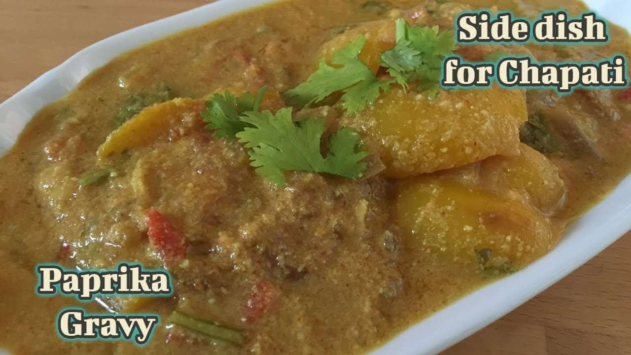 Sidedish for Idly,Dosa,Chapati & Naan Recipe | Paprika Gravy in Tamil