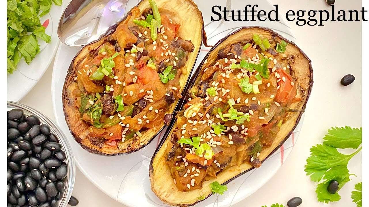 Vegan stuffed eggplant recipe – foodessence