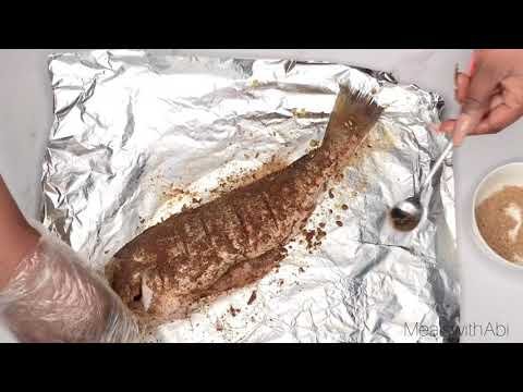 OVEN GRILLED FISH RECIPE | Grilled Croaker Fish | MealswithAbi