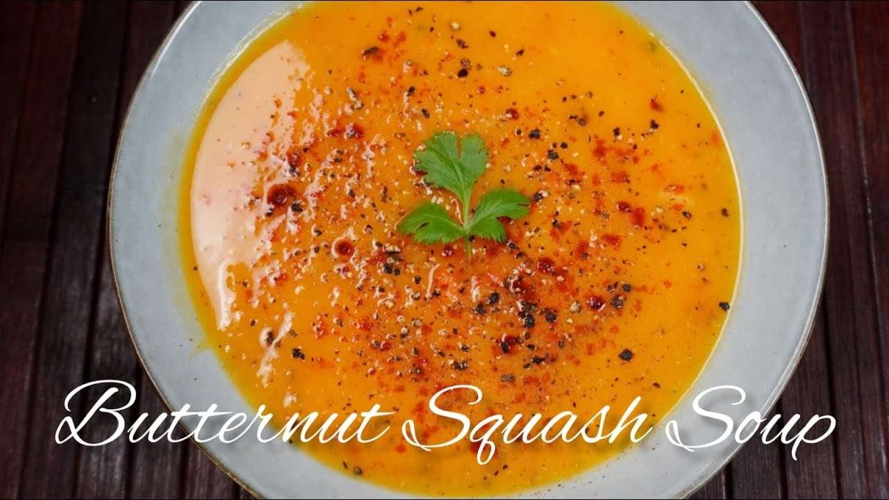 Super Easy Butternut Squash Soup Recipe | Healthy Vegan Soup Recipe | COOK A DOODLE DOO