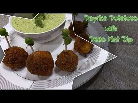 Paprika Potatoes with Peas Mint Dip | Party Starter Recipe | Potato Starter | LCC Food | Indu Mehta