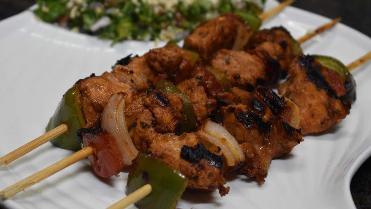 Shish Taouk Recipe | Boneless Grilled Chicken | Chicken Skewers