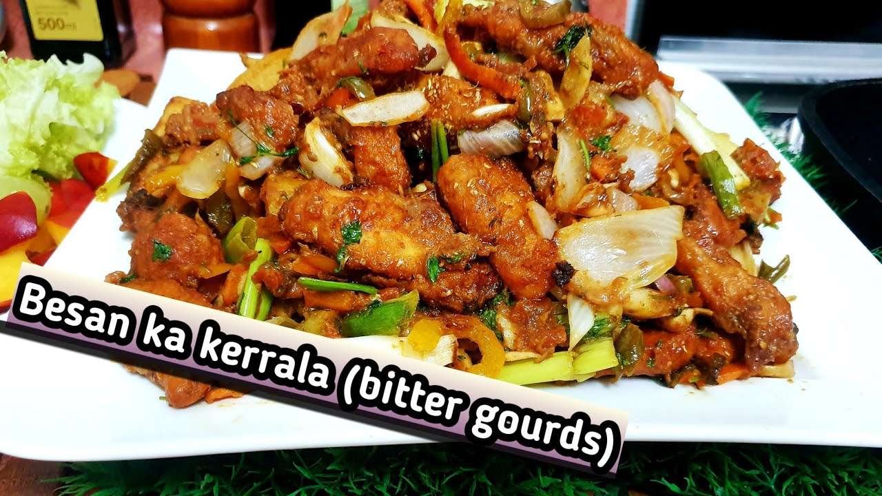 KARELA RECIPE | HOW TO MAKE BITTER GOURDS | BESAN KA KERRALA BY YJ KITCHEN FOOD