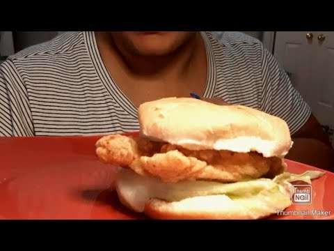 Chicken fried  chicken sandwich #mockchickfila
