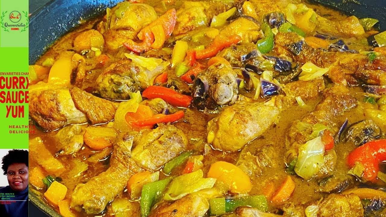 HOW TO MAKE THE BEST NIGERIAN CHICKEN CURRY SAUCE (UPDATED) | ASMR COOKING WITHOUT TALKING