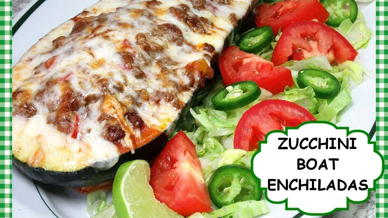 ZUCCHINI BOAT ENCHILADAS  RECIPE | HOW TO MAKE ZUCCHINI ENCHILADAS