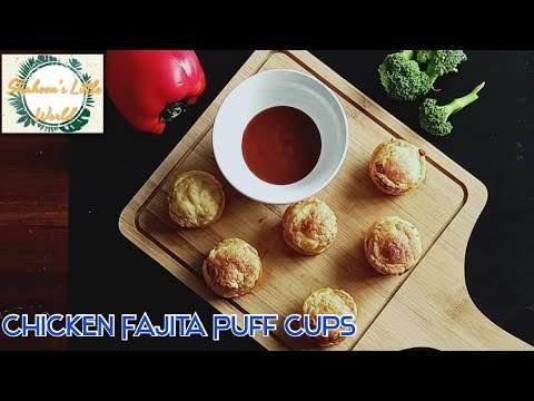 Chicken Fajita Puff Cups | Chicken Puffs in Muffin Tin | Muffin Tin Recipes | Easy Puffs Recipes