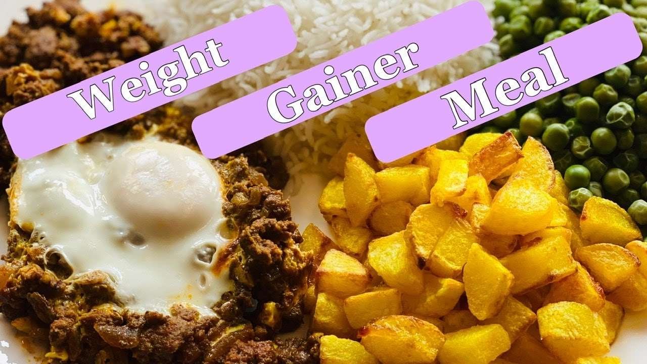 Ground beef with egg topping and fries!!!     How to gain weight???   recipe 2020