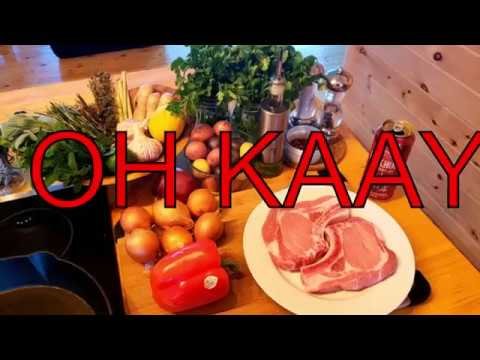Paprika Pork Chop+Chimichurri Potatos + peas-EP-5- Graham Cooks Stuff