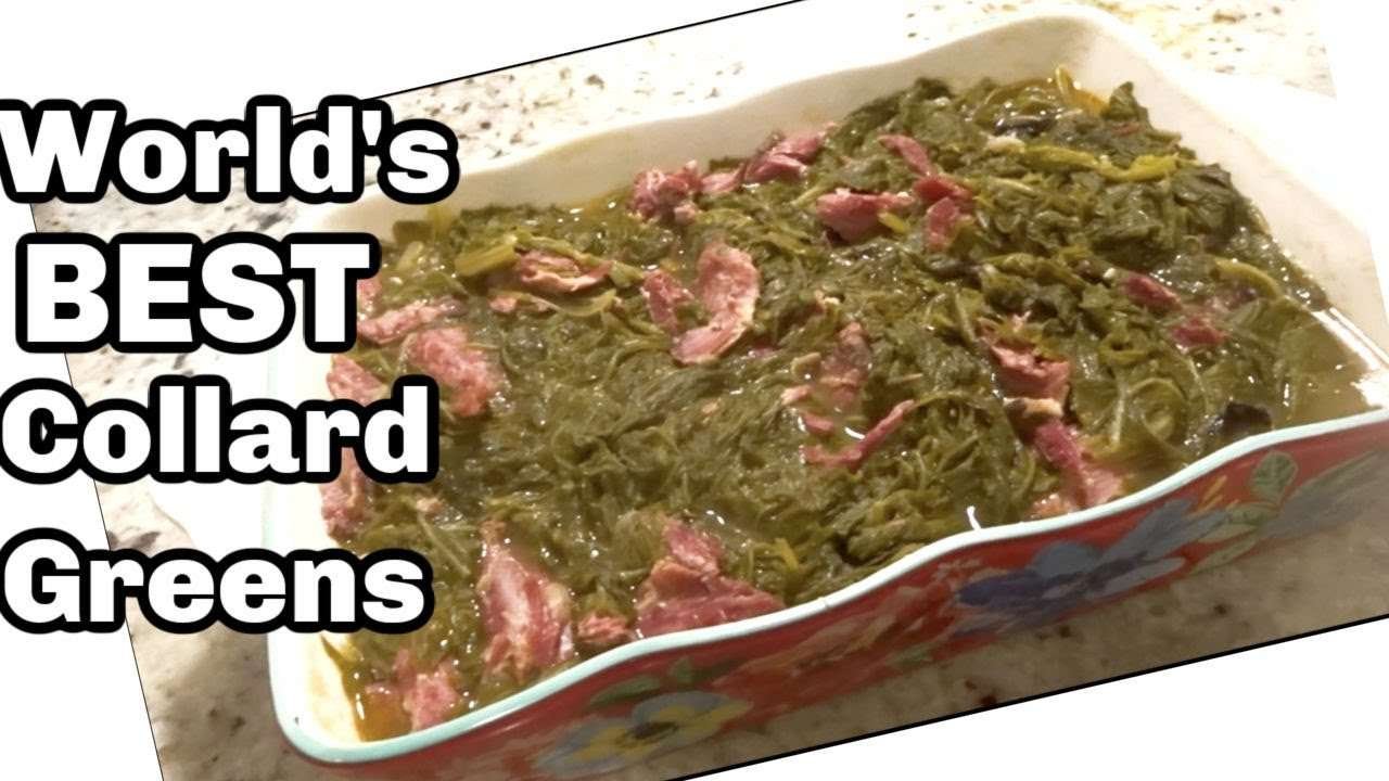 World's Best Southern Collard Greens w/Smoked Turkey Legs | Collard Greens Recipe