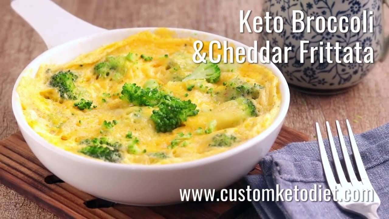 CustomKetoDiet Recipes –  Keto Broccoli and Cheddar Frittata