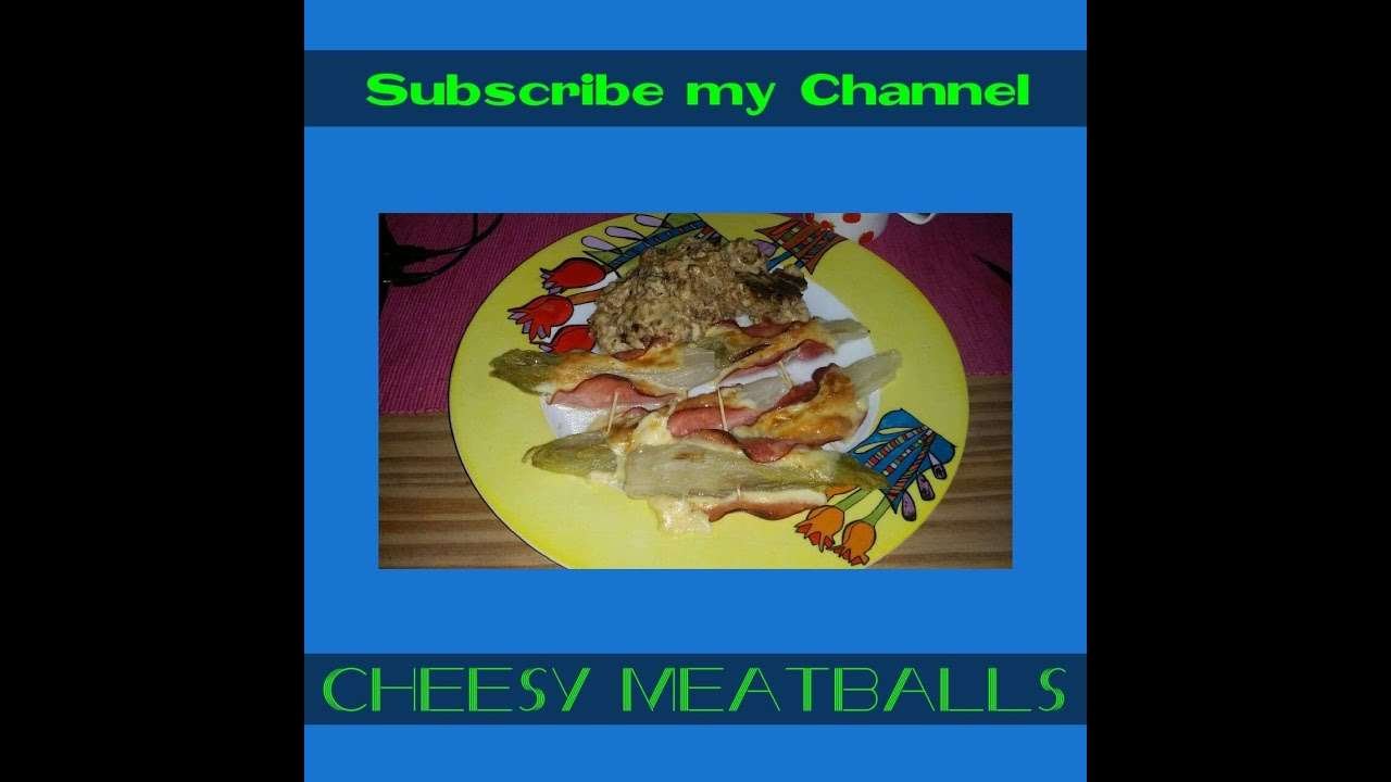 cheesy Meatballs And Bake Chicory DinaLowCarbs#Own Keto Recipe