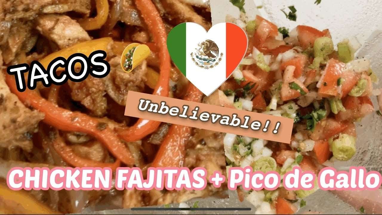 CHICKEN FAJITAS RECIPE + Pico de Gallo (TACOS/TORTILLA|LHEA B SCAVUZZO #CHICKENFAJITAS #PicodeGallo