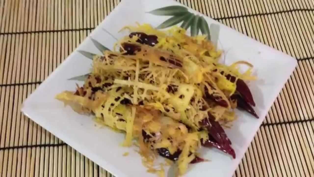 Dreied Fish Sugar In Fried Paprika Recipes. พริกแห้งทอดสอดไส้ปลาผัด