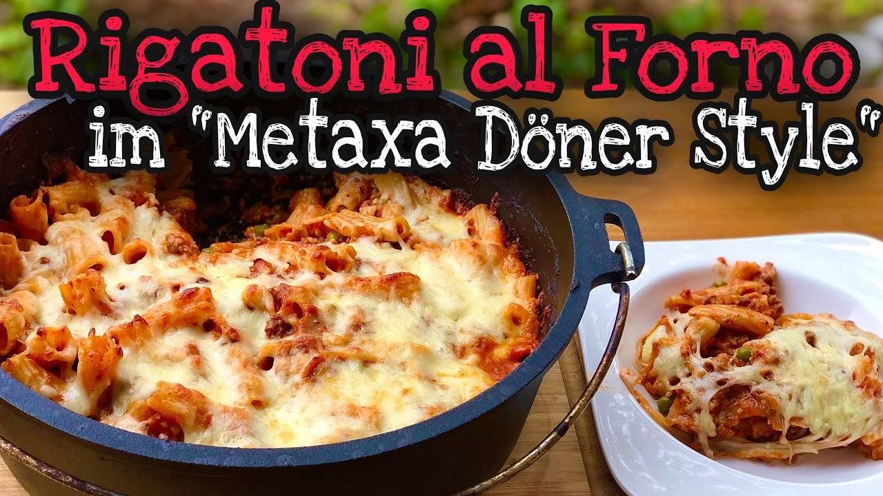 #300 – Rigatoni al Forno im "Metaxa Döner Style"
