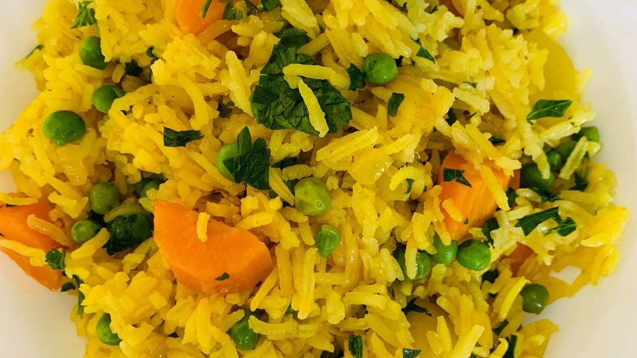 Simple Curry Vegetable Rice/Einfache Curry-Gemüsereis/Easy Vegetable Rice recipe to lose weight