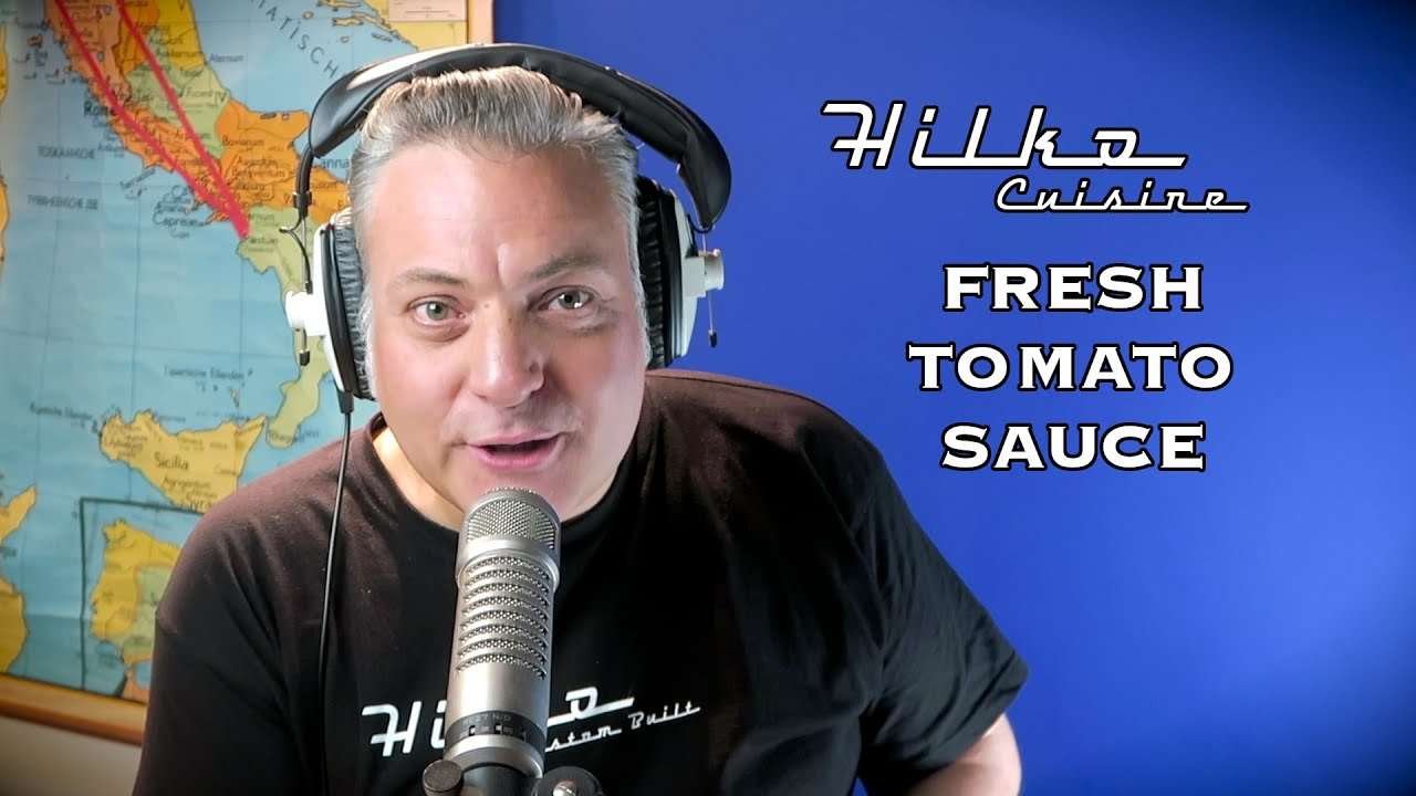 A Fresh Tomato Sauce, the best tasting Italian recipe by HilkoCuisine #GuitarMakersFood