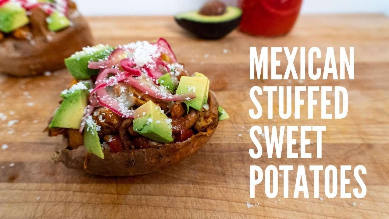 Mexican Stuffed Sweet potatoes recipe | Easy Healthy Dinner Idea