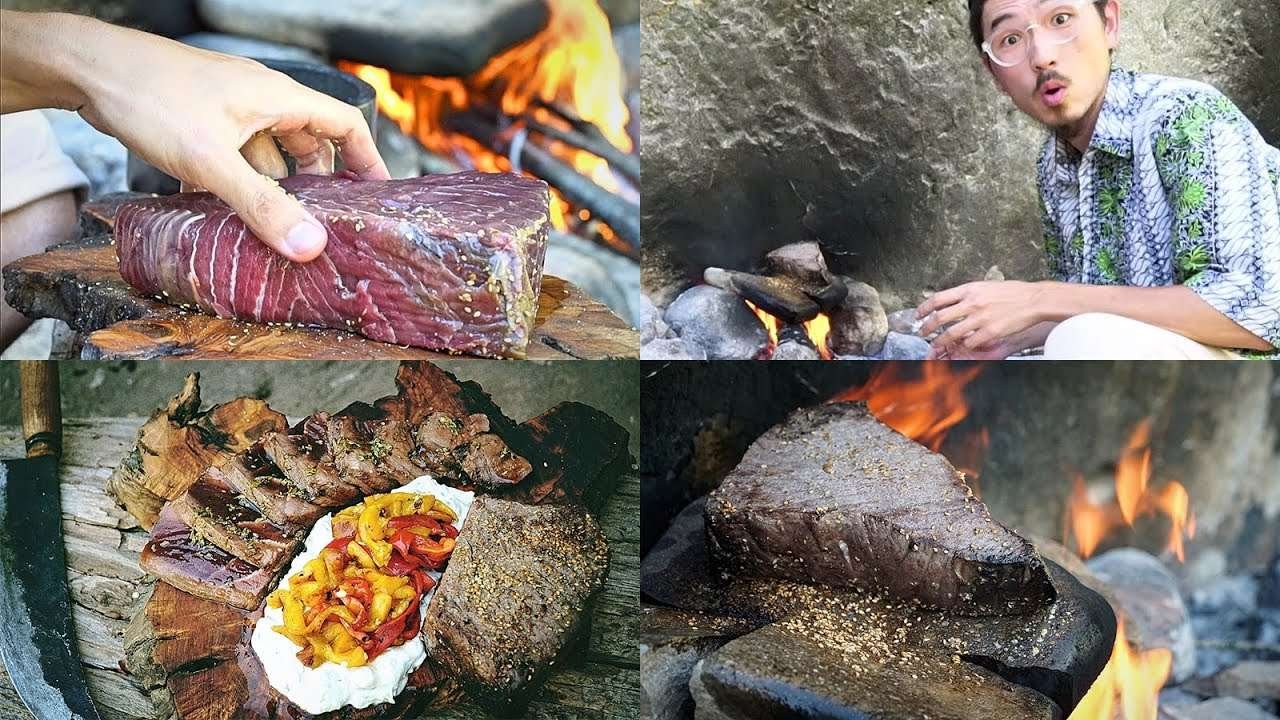 How to Eat LUNCH LIKE A KING 👑 Exploding Bushcraft Style