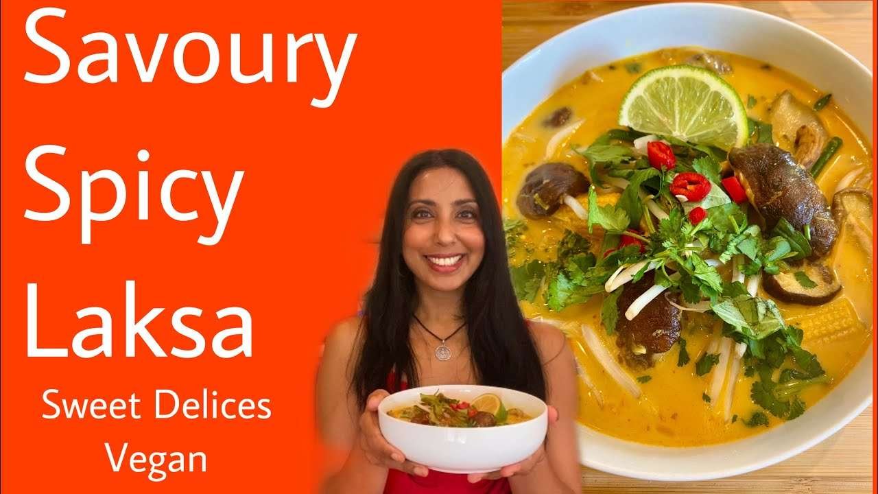 How to make a spicy noodle soup/Vegan laksa recipe