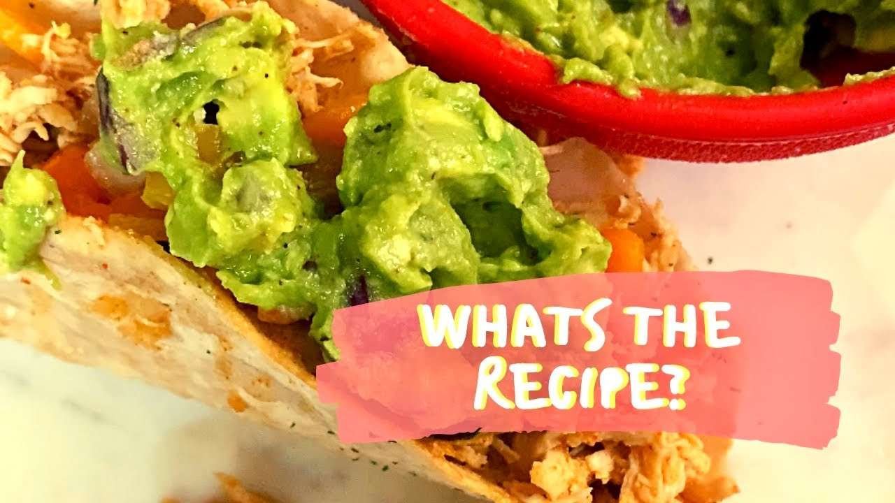 WHAT’S THAT RECIPE!?  HOW TO MAKE CROCKPOT SHREDDED CHICKEN TACOS | EASY WEEKNIGHT MEALS | EPISODE 1