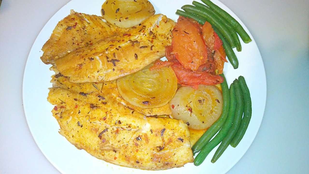 Pan Tilapia Fillet in Sauce