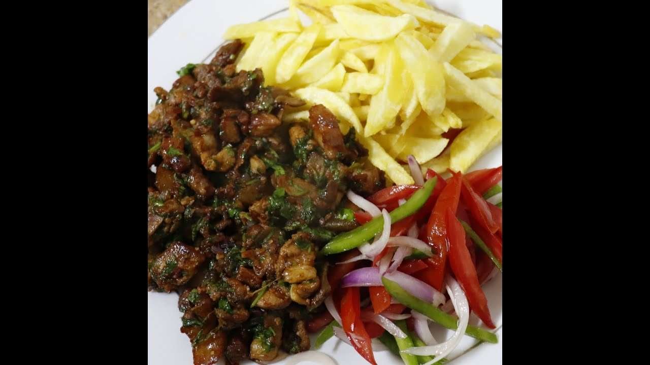 HOW TO COOK PORK DRYFRY/ CHIPS WITH A SIDE SALAD OF KACHUMBARI/EASY LUNCH RECIPE/KERRY"S KITCHEN