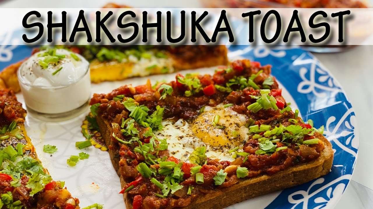Shakshuka Toast | Toast with Poached Egg | Best & Healthy Breakfast Recipe | Happy Tummy with Jazz