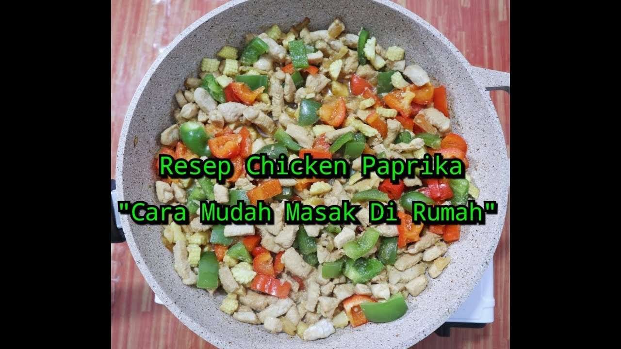 Resep chicken paprika