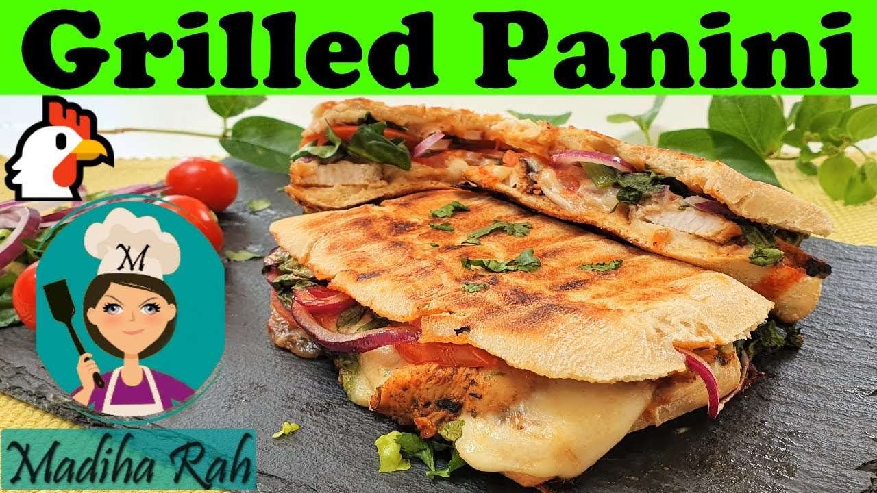 Chicken Panini Grilled ❤️ Sandwich Recipe – Italian Cheese Sandwich Recipe