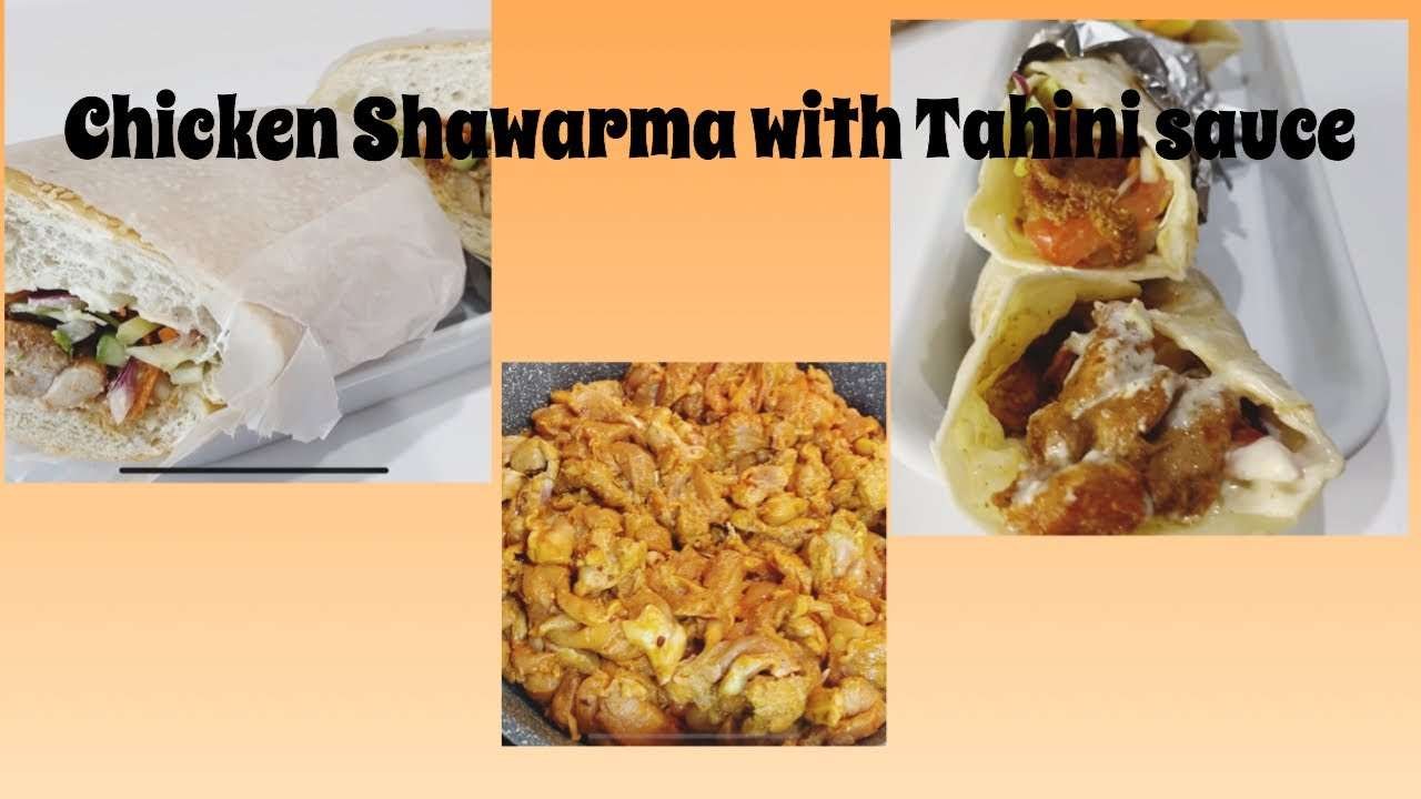 YUMMIEST Chicken Shawarma with Tahini Sauce!  | easy recipe