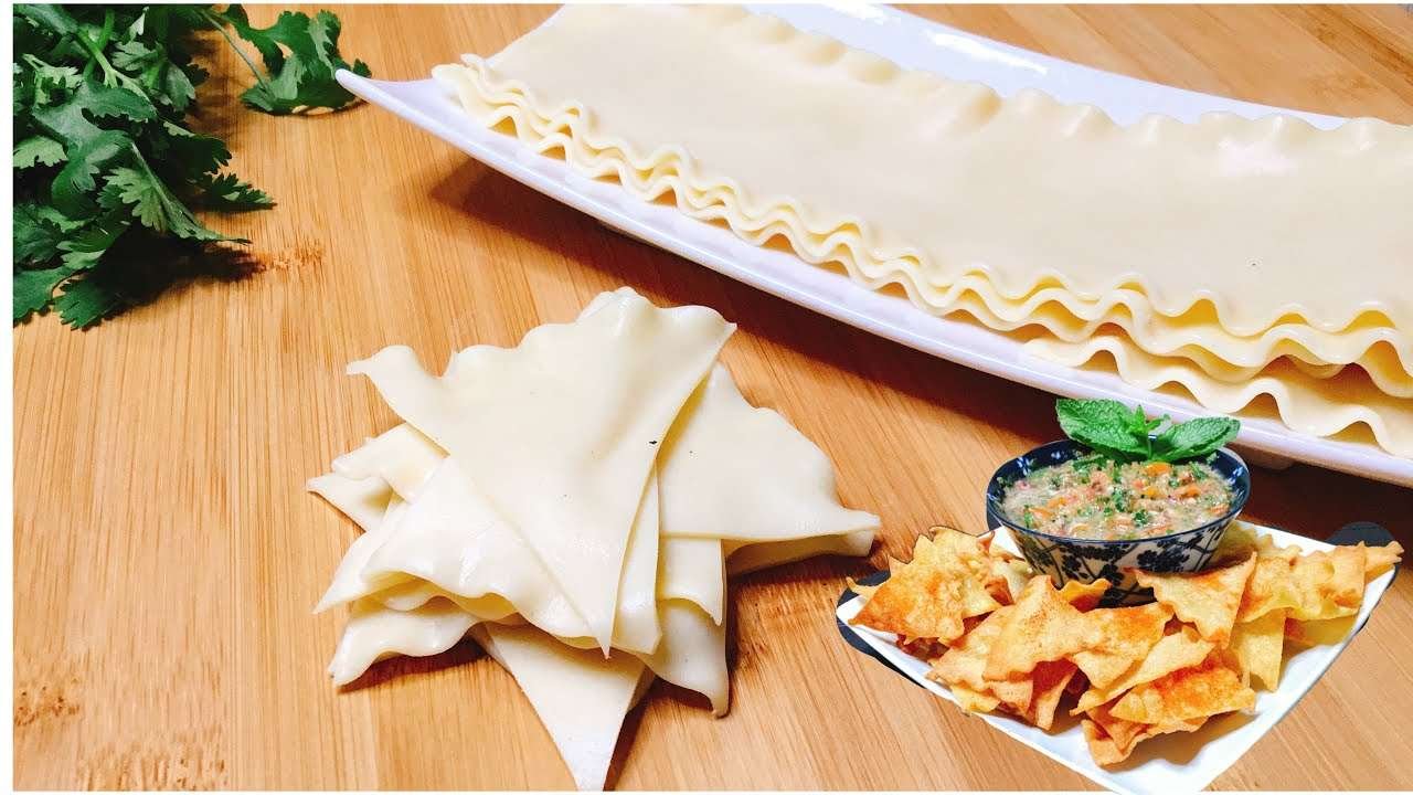 Lasagna crackers | LeftOver Lasagne Sheet Crackers | Homemade Cracker With Salsa Recipe