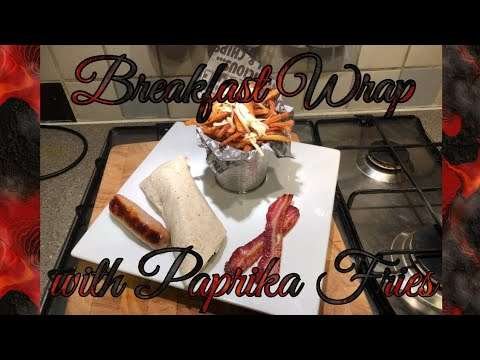 Breakfast Wrap With Paprika Fries