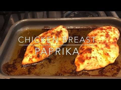 Chicken breast with Paprika, or you can put chilli powder if no Paprika/food and travel blog
