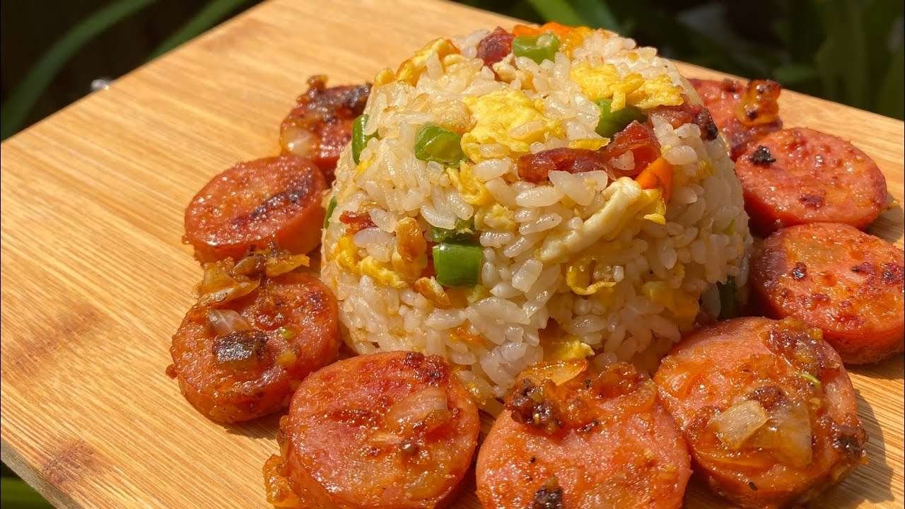 Chorizo Rice ala Boiling Shrimp with Hungarian Sausage!
