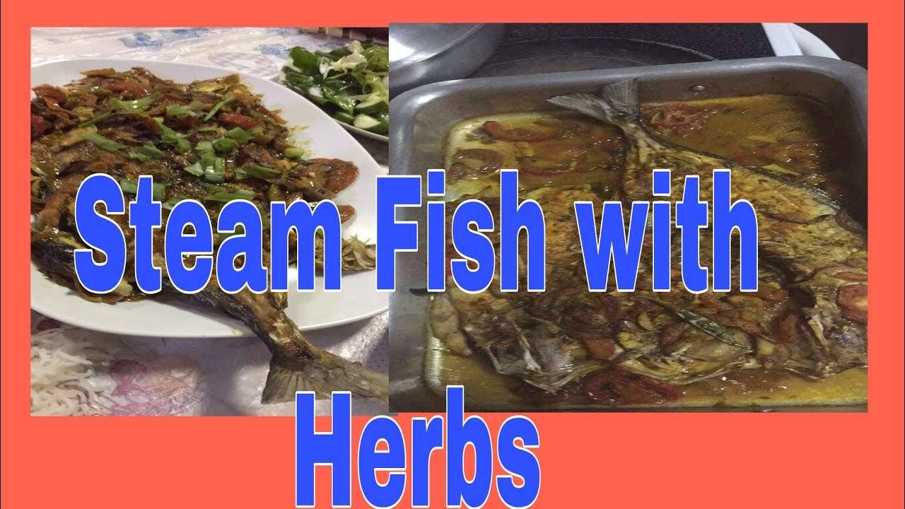 Steam and Fried Fish with Okra/Lutong Bahay