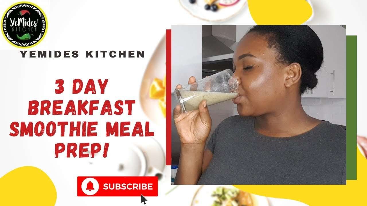 3 day breakfast meal prep | Simple Banana smoothie recipes to make at home