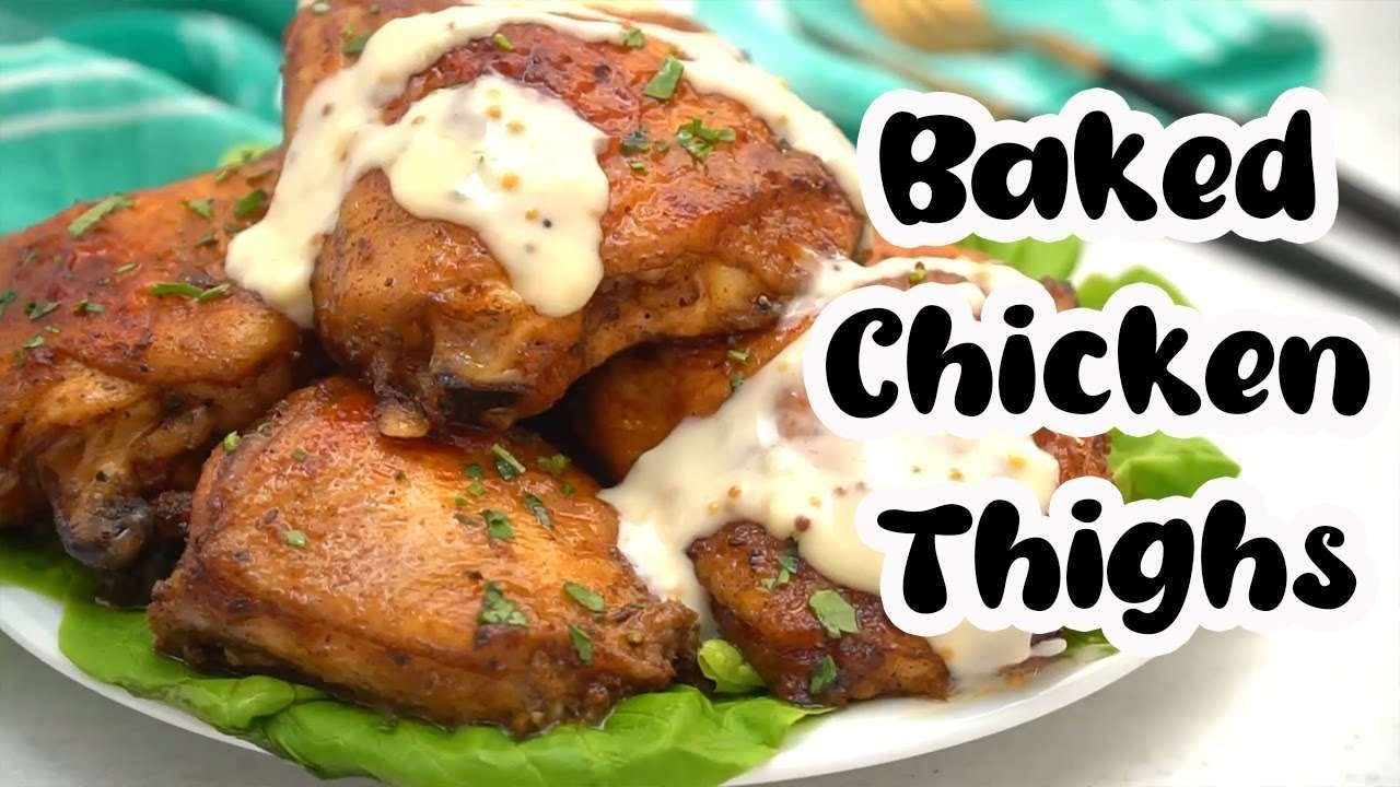 How to make BAKED CHICKEN THIGHS
