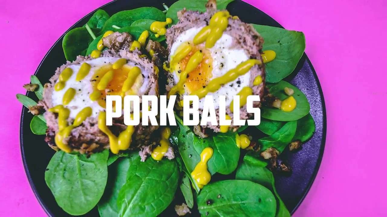 Low Carb High Fat Keto Recipes – BIG PORK BALLS! – Keto scotch eggs –