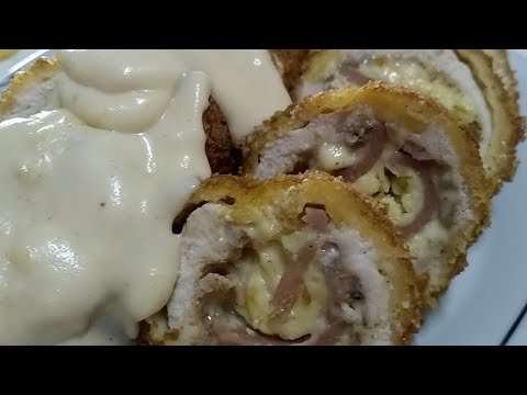 How to cook Chicken Cordon Bleu with White Creamy Sauce | Chicken Recipe | #55