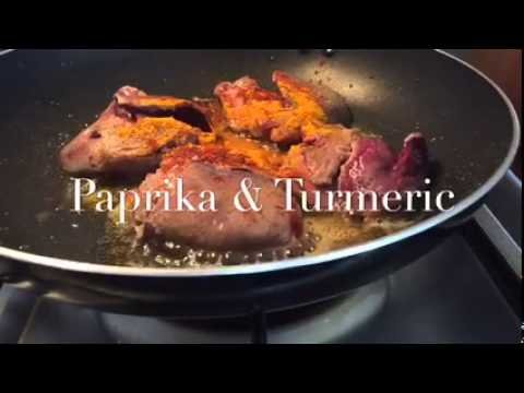 Free-range chicken livers with turmeric and paprika