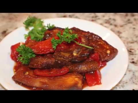 How to make Paprika Eggplant with Peppers