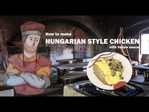 How to make Hungarian style Chicken | 15th century cooking | czech