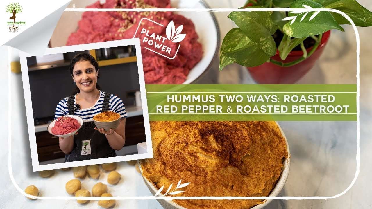 Hummus Two Ways: Roasted Red Pepper & Roasted Beetroot