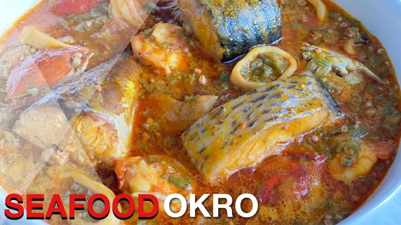 SEAFOOD OKRO || HOW TO COOK OKRO STEW || BEESKITCHEN