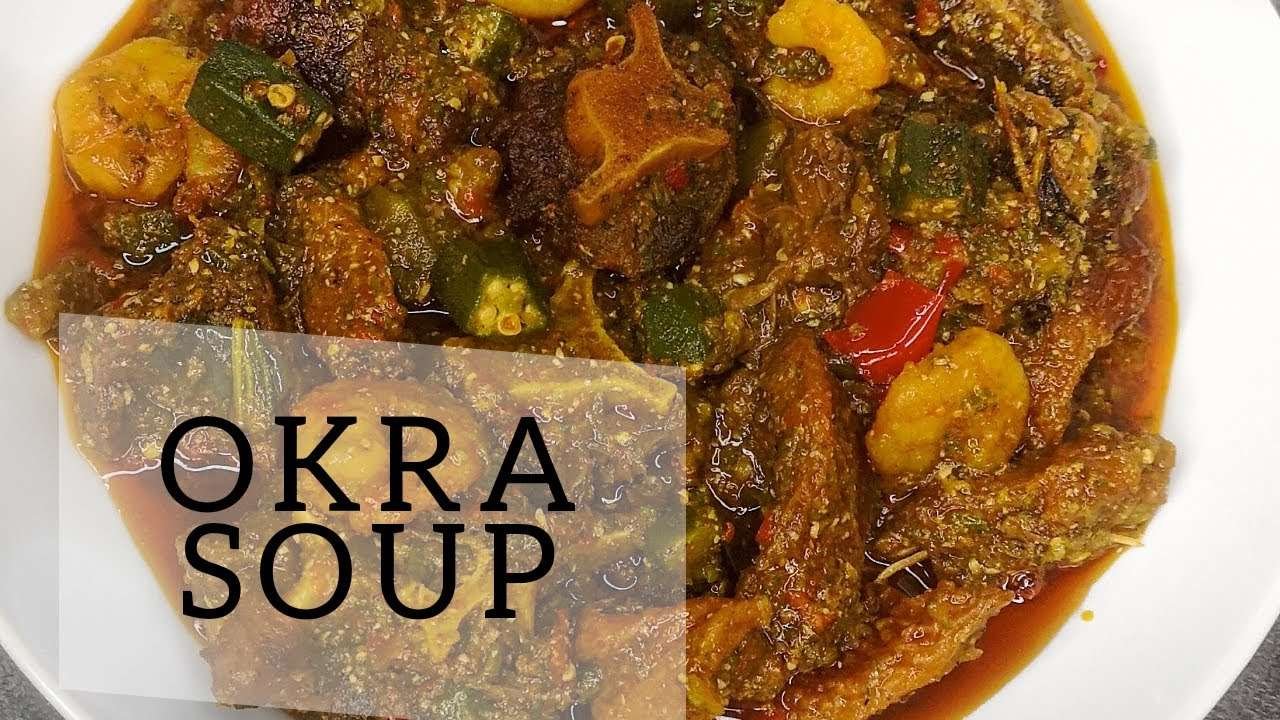 HOW TO MAKE OKRA SOUP- GHANAIAN OKRA SOUP||#COOKWITHME