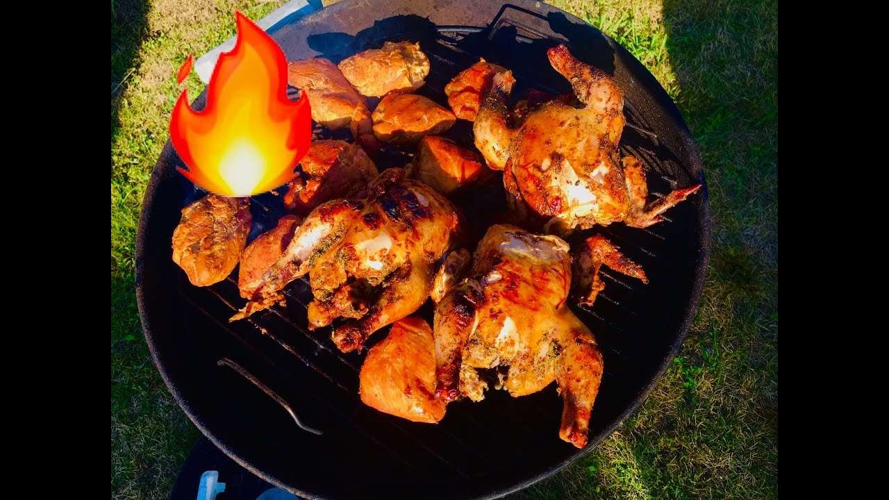 Grilled Chicken With Italian Seasoning Butter  Lemon Salt Black pepper And Paprika